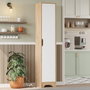 Hanah Home Armario Multiusos LIB3-SW Roble y Blanco